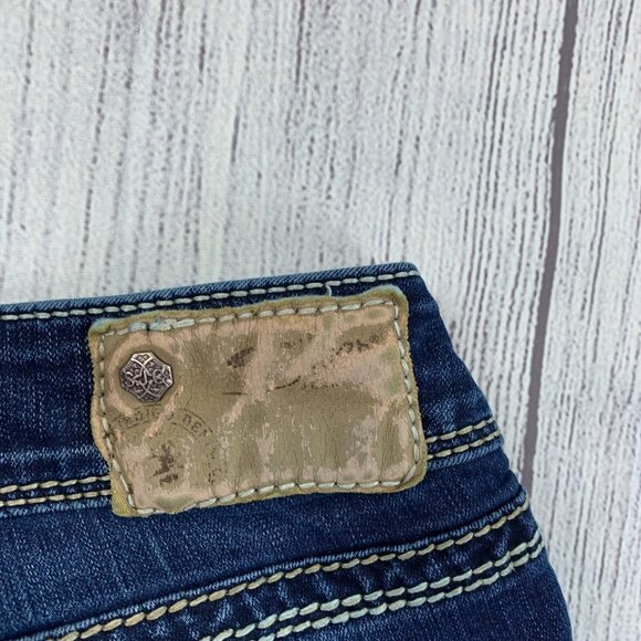 Silver Jeans Suki sz 28 Mid Skinny Dark Wash Inseam 29.5" - Picture 9 of 12